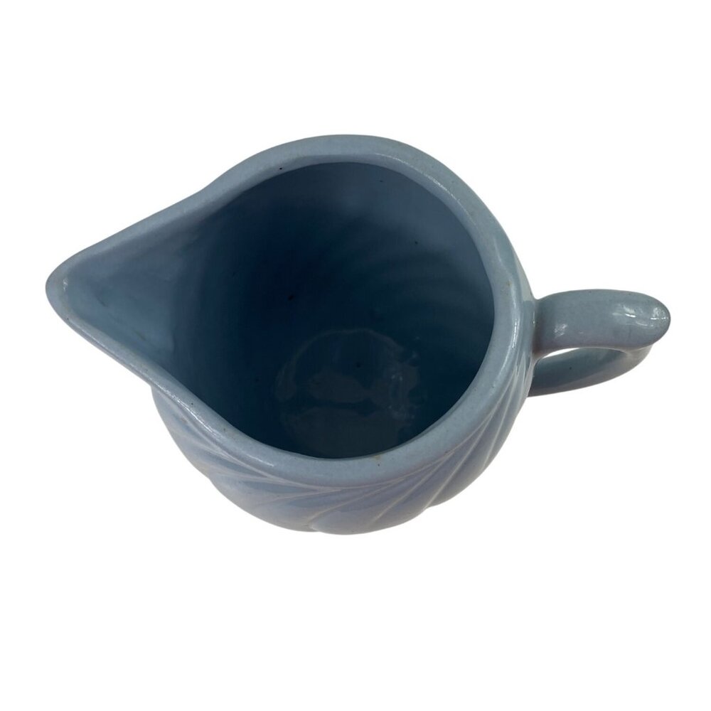 Vintage Blue Swirl Art Deco Ceramic Water Juice Pitcher - Picture 6 of 12